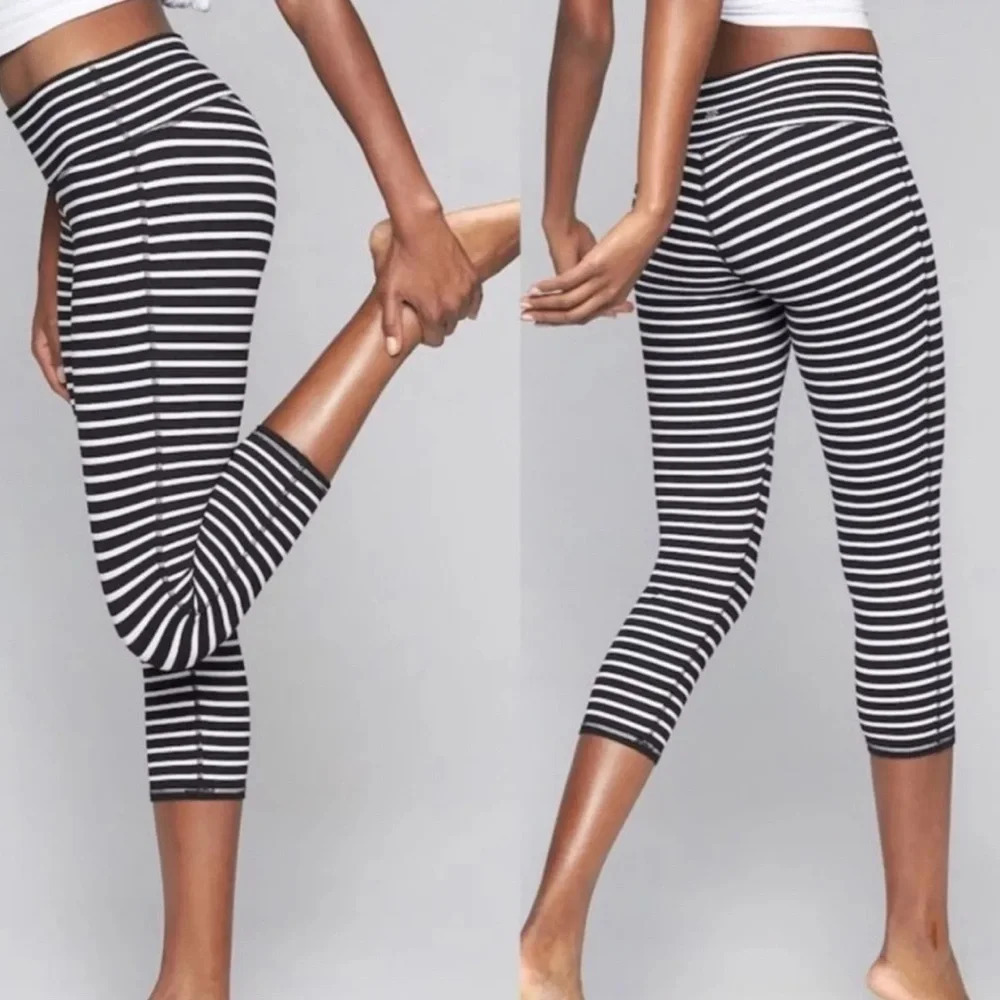 Athleta Stripes Chaturanga™ Capri Leggings